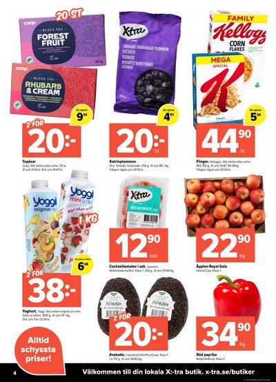 X:-tra reklamblad i vecka 34 sida 4