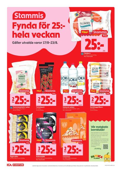 ICA Kvantum reklamblad i vecka 34 sida 2