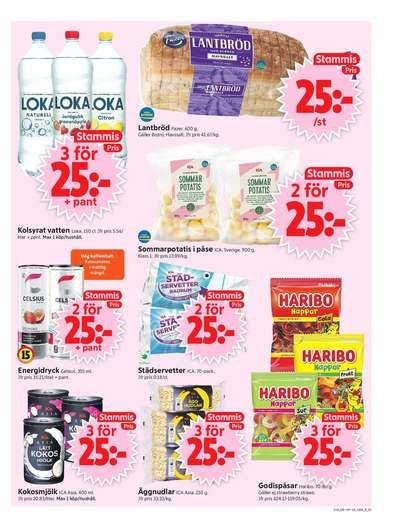 ICA Supermarket reklamblad i vecka 34 sida 3
