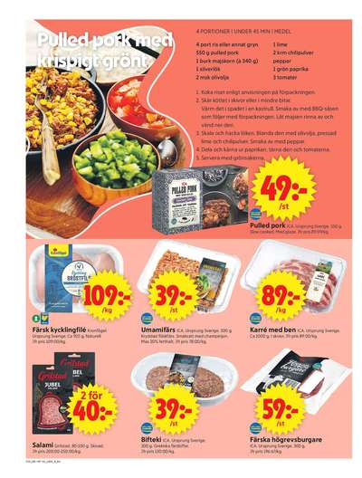 ICA Supermarket reklamblad i vecka 34 sida 4