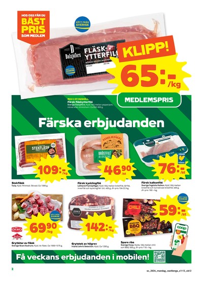 Stora Coop reklamblad i vecka 34 sida 2