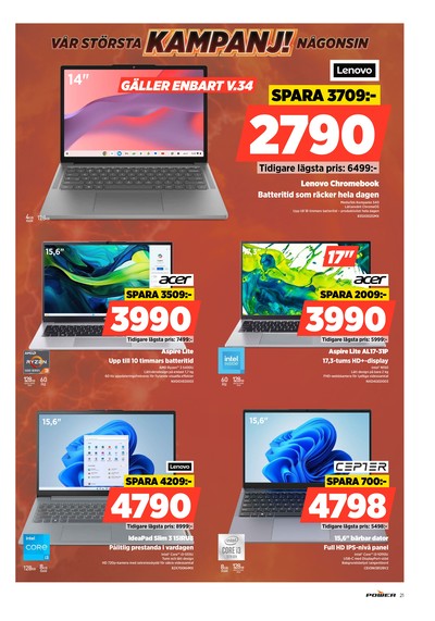 Power reklamblad i vecka 34 sida 21