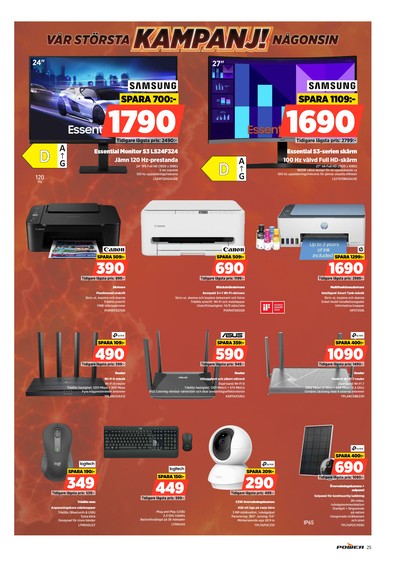 Power reklamblad i vecka 34 sida 25