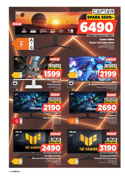 Power reklamblad i vecka 34 sida 30