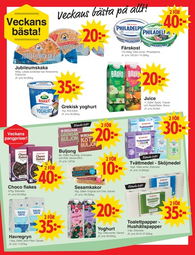 Matöppet reklamblad i vecka 34 sida 2