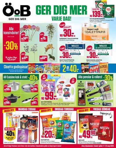 ÖoB reklamblad i vecka 34 sida 1