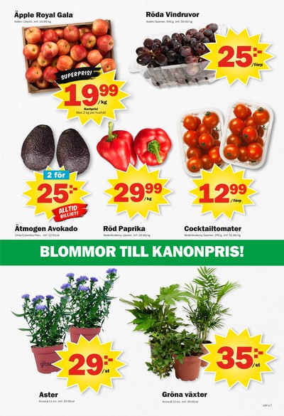 Pekås reklamblad i vecka 34 sida 7