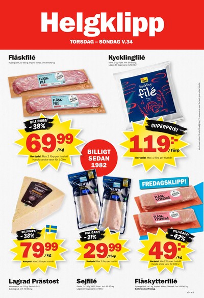 Pekås reklamblad i vecka 34 sida 8