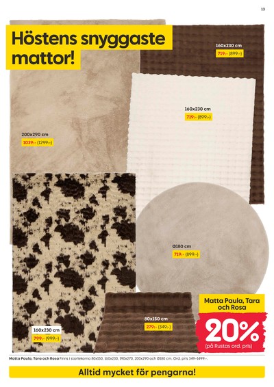 Rusta reklamblad i vecka 34 sida 13