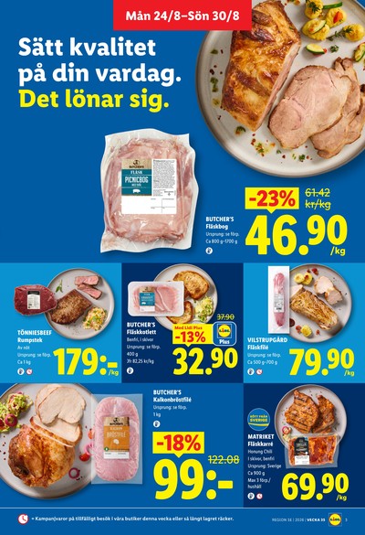 Lidl reklamblad i vecka 35 sida 3