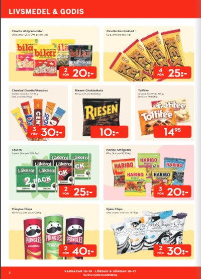 Bo Ohlsson reklamblad i vecka 35 sida 2