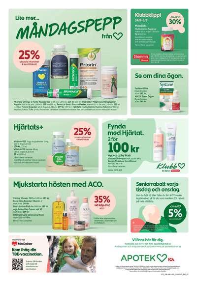 Apotek Hjärtat reklamblad i vecka 35 sida 1