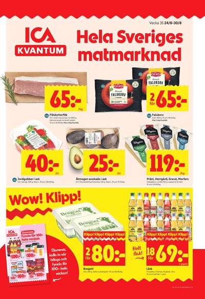 ICA Kvantum reklamblad i vecka 35 sida 1