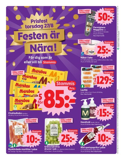 ICA Nära reklamblad i vecka 35 sida 1