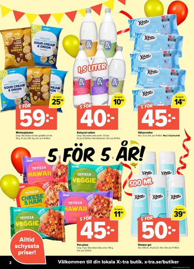 X:-tra reklamblad i vecka 35 sida 2