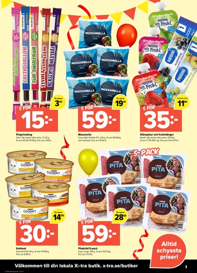 X:-tra reklamblad i vecka 35 sida 3