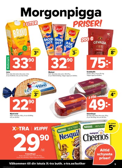 X:-tra reklamblad i vecka 35 sida 5