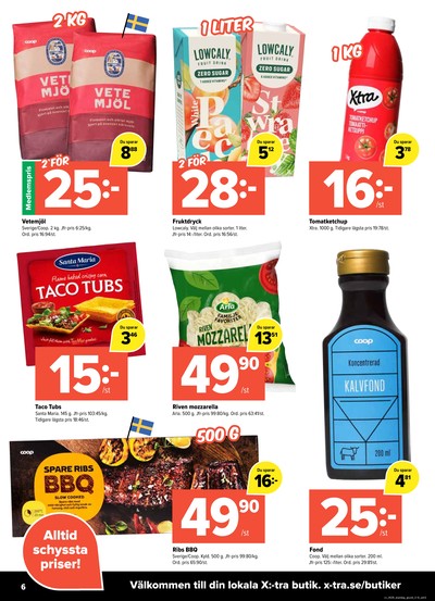 X:-tra reklamblad i vecka 35 sida 6