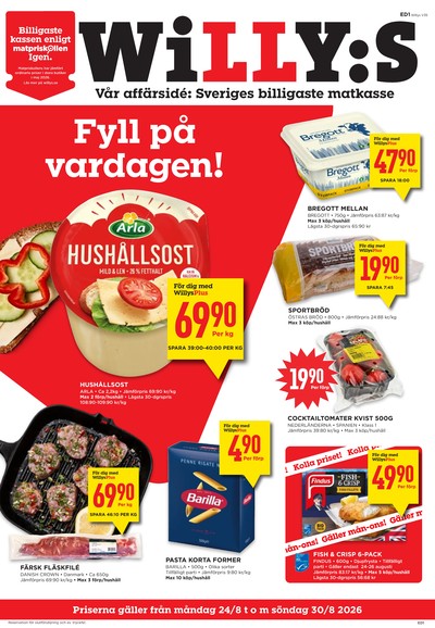 WILLY:S reklamblad i vecka 35 sida 1