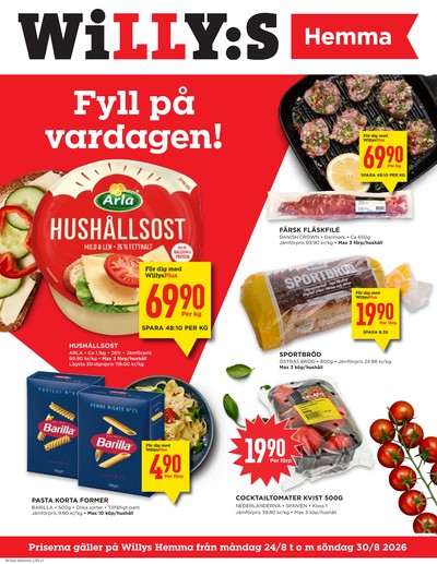 WILLY:S hemma reklamblad i vecka 35 sida 1