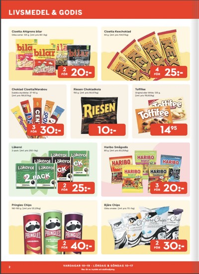 Bo Ohlsson reklamblad i vecka 35 sida 2