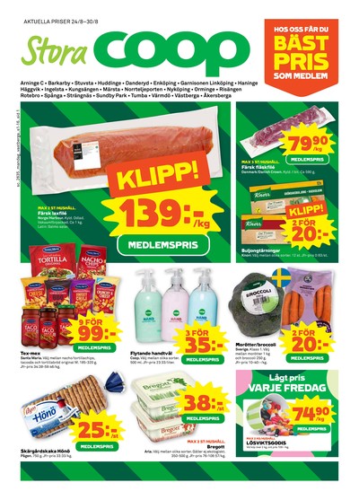 Stora Coop reklamblad i vecka 35 sida 1