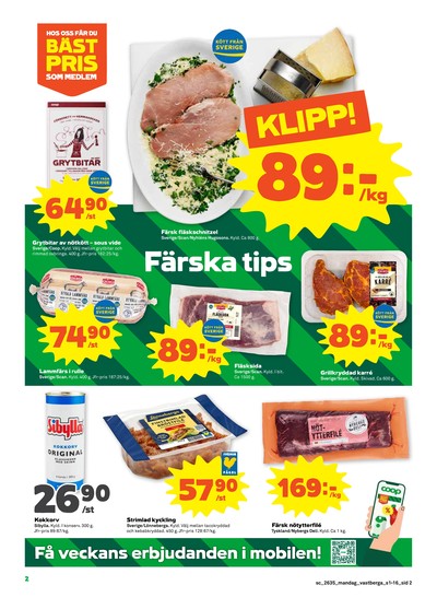Stora Coop reklamblad i vecka 35 sida 2