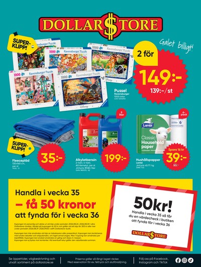 Dollarstore reklamblad i vecka 35 sida 16