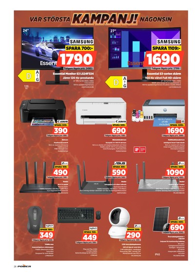 Power reklamblad i vecka 35 sida 28
