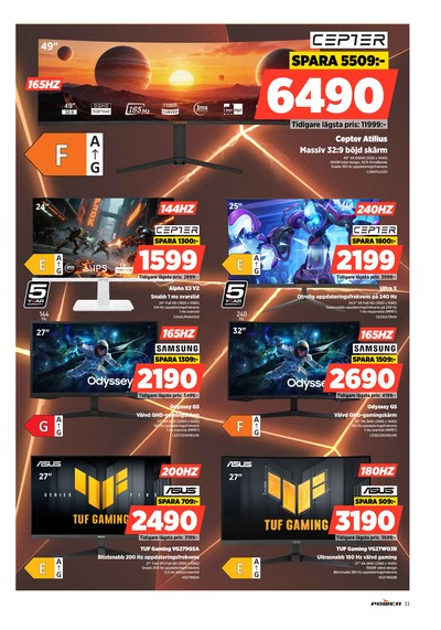 Power reklamblad i vecka 35 sida 33