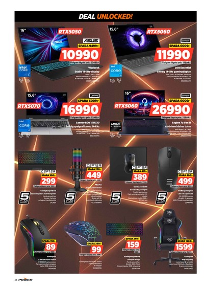 Power reklamblad i vecka 35 sida 34