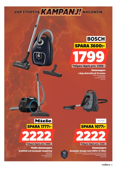 Power reklamblad i vecka 35 sida 63