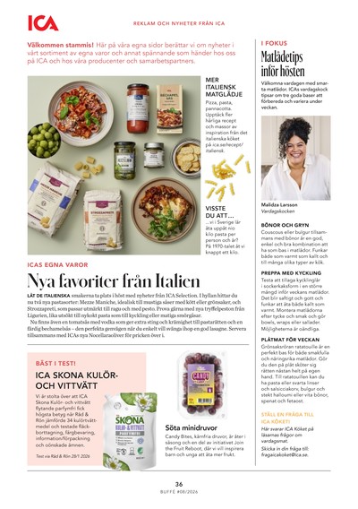 ICA Buffé reklamblad i vecka 36 sida 36