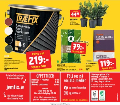 Jem & Fix reklamblad i vecka 36 sida 16