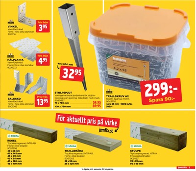 Jem & Fix reklamblad i vecka 36 sida 3