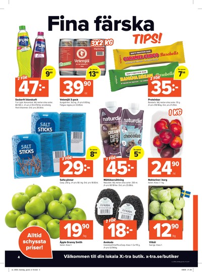 X:-tra reklamblad i vecka 36 sida 4