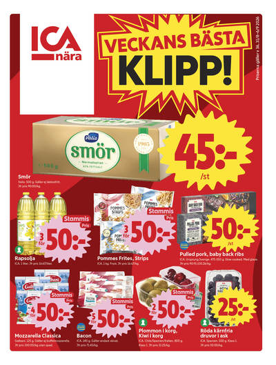 ICA Nära reklamblad i vecka 36 sida 1