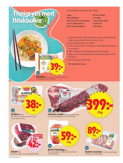ICA Supermarket reklamblad i vecka 36 sida 4