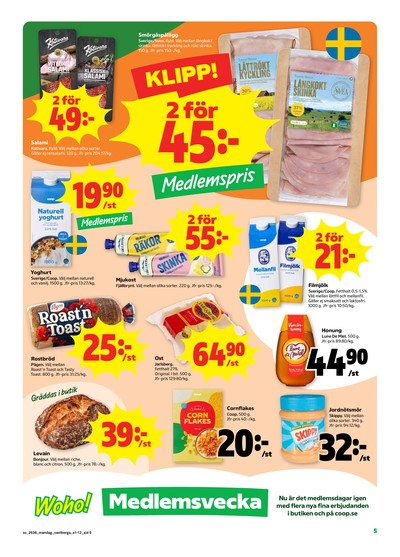 Stora Coop reklamblad i vecka 36 sida 5