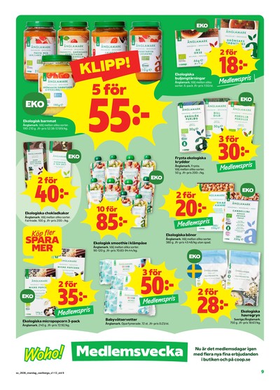Stora Coop reklamblad i vecka 36 sida 9