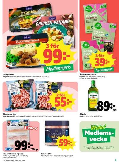 Coop reklamblad i vecka 36 sida 3