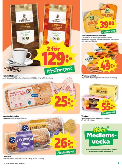 Coop reklamblad i vecka 36 sida 5