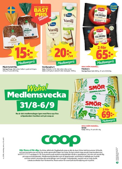 Coop reklamblad i vecka 36 sida 8