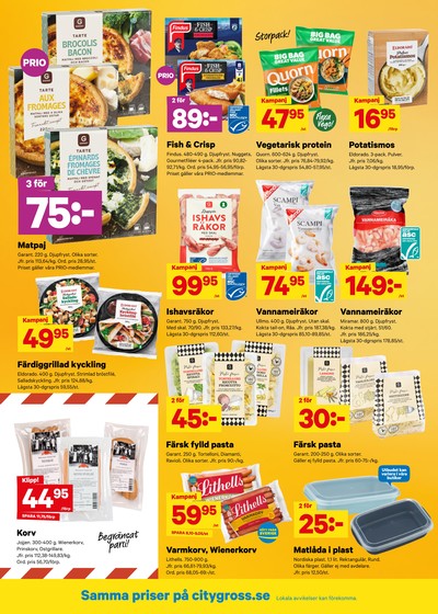 City Gross reklamblad i vecka 36 sida 8