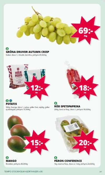 Tempo reklamblad i vecka 36 sida 2