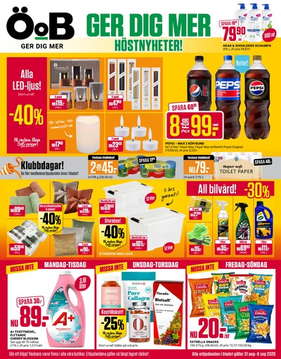 ÖoB reklamblad i vecka 36 sida 1