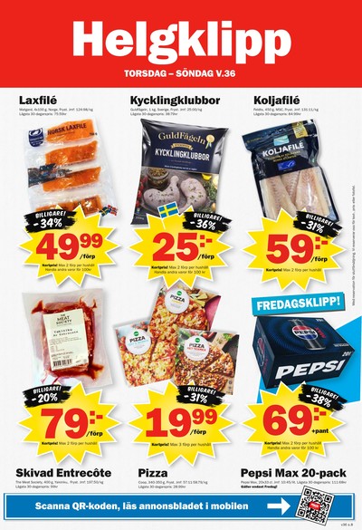 Pekås reklamblad i vecka 36 sida 8