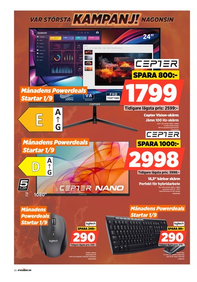 Power reklamblad i vecka 36 sida 20