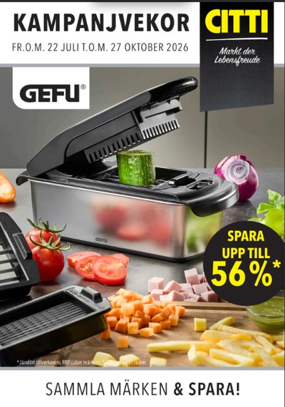 Citti reklamblad i vecka 37 sida 1