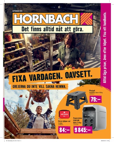 Hornbach reklamblad i vecka 37 sida 1